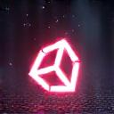 Ortasında Unity logosu bulunan oyun motoru arayüzü